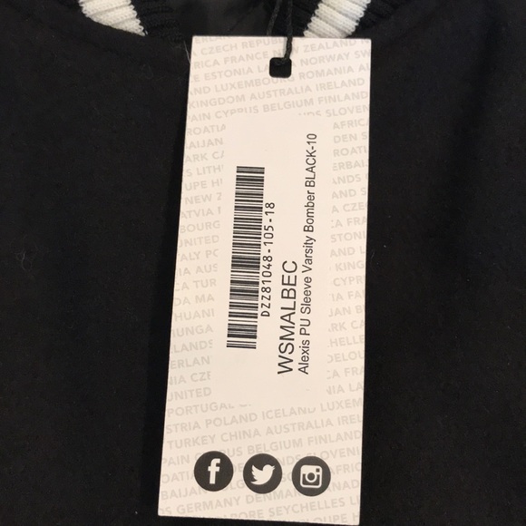 boohoo varsity style jacket - Picture 14 of 16